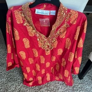 Sequin tunic